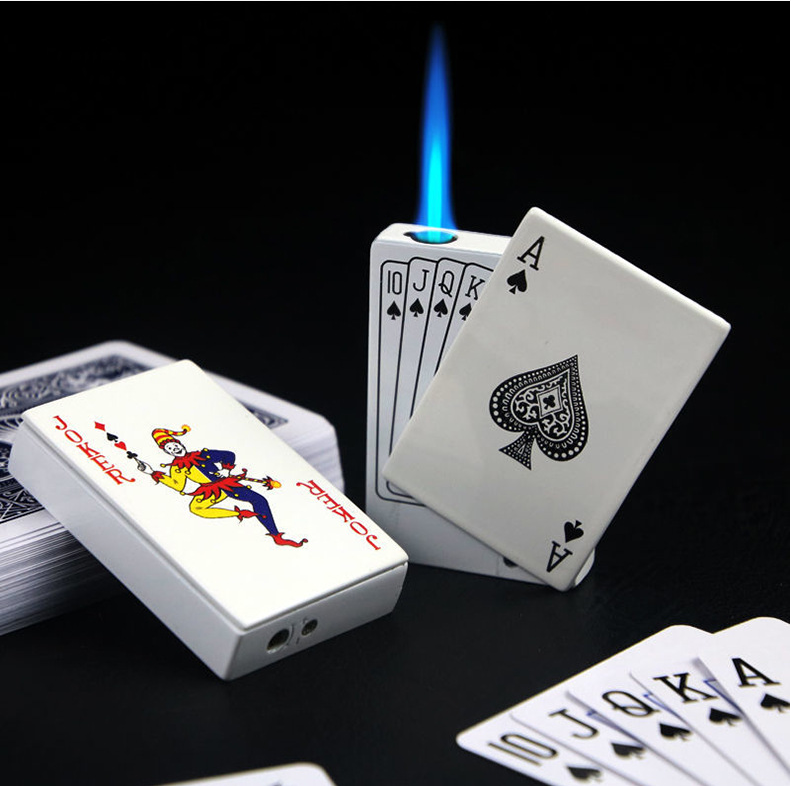 Poker Gas Lighters Poker Lighter Creative Gift Lighter Poker Lighter - kmtell.com