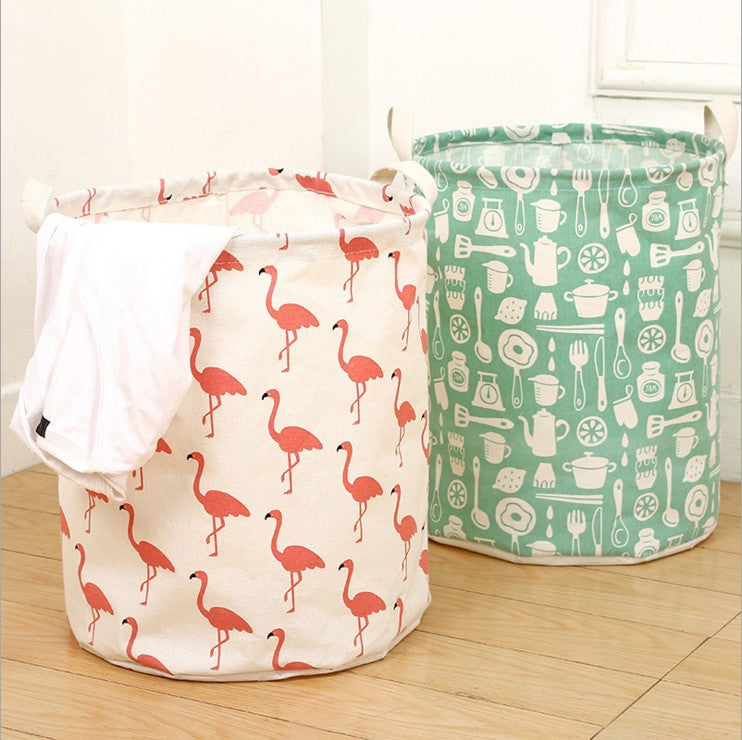 Foldable laundry basket, cotton and linen laundry basket, bathroom, laundry, dirty clothes, dirty clothes, toy storage basket - kmtell.com