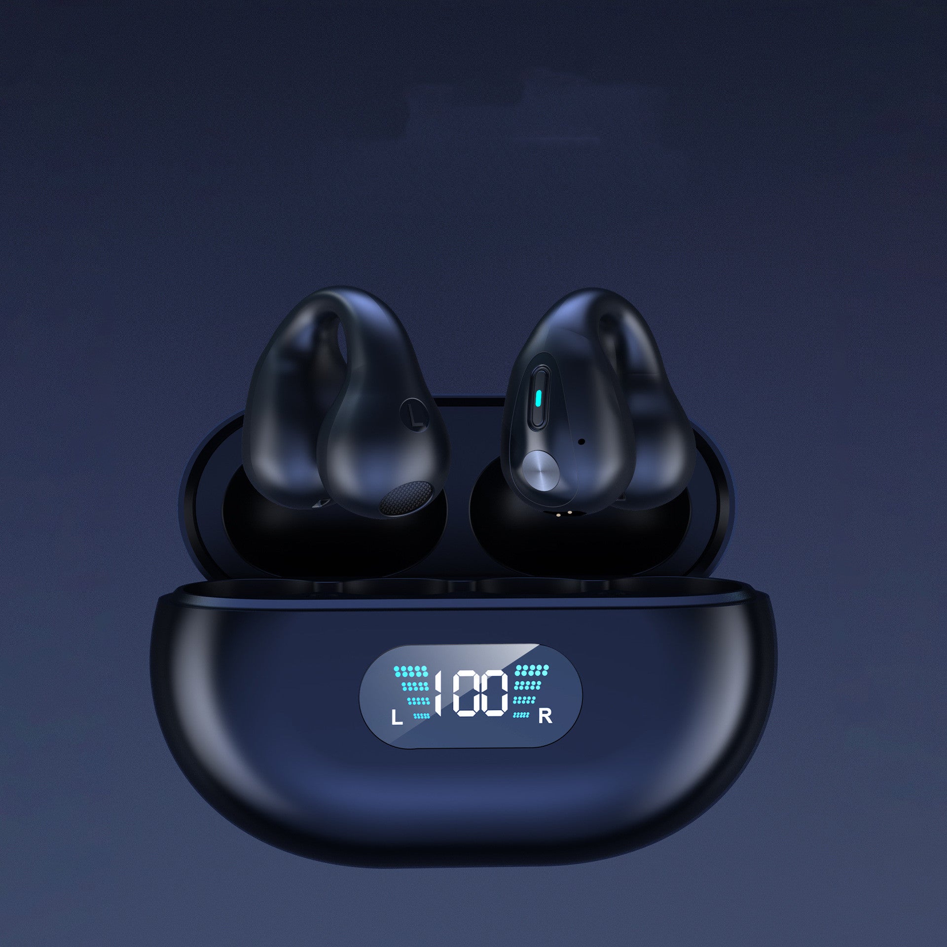 Bone Conduction Headphones TWS Earbuds Ear Clip Bluetooth 5.3 Touch Wireless Earphone In-Ear Bass HIFI Sports Headset - kmtell.com