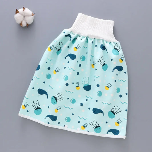 Baby Diaper Skirt Infant Training Pants Cotton Kids Skirt for Leak-proof urine Learning Pants Waterproof Sleeping Kids Nappy