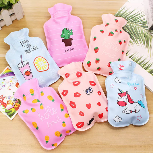 Cartoon Hot Water Bottle Fruits Version Of The Small Fresh Water Injection Explosion-proof Children Mini Portable Hot Water Bag