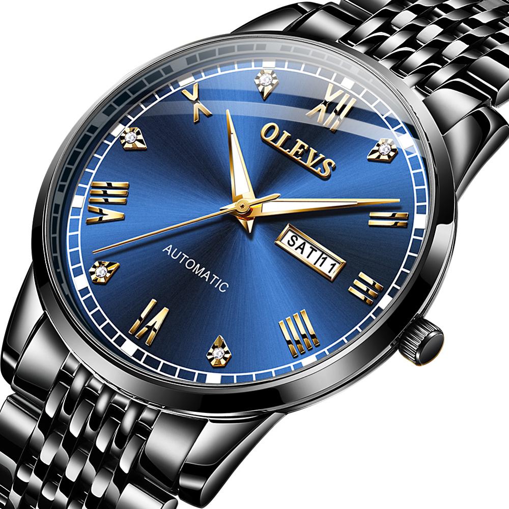 OLEVS New Watch for Men Original Switzerland Wristwatch Business Waterproof Automatic Mechanical Watches Men Luxury Brand Watch - kmtell.com