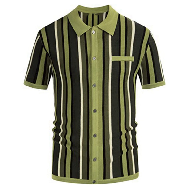 Summer Cardigan Knitted T-shirt Short Sleeve - kmtell.com