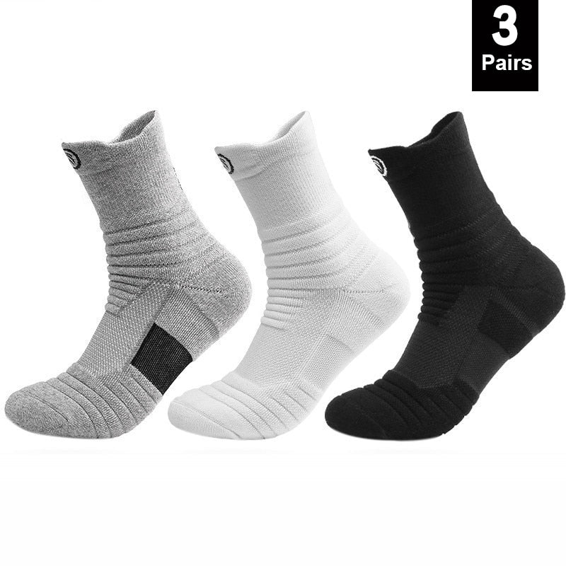 Anti-slip Football Socks Men Women Cotton Sock Short Long Tube Soccer Basketball Sport Socks Breathable Deodorous Socks 38-43