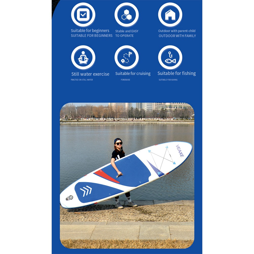 Inflatable Sup Paddle Board Surfboard Water Pulp Board Electric Surf Hardboard Paddling Water Ski Water Wing Paddleboards - kmtell.com