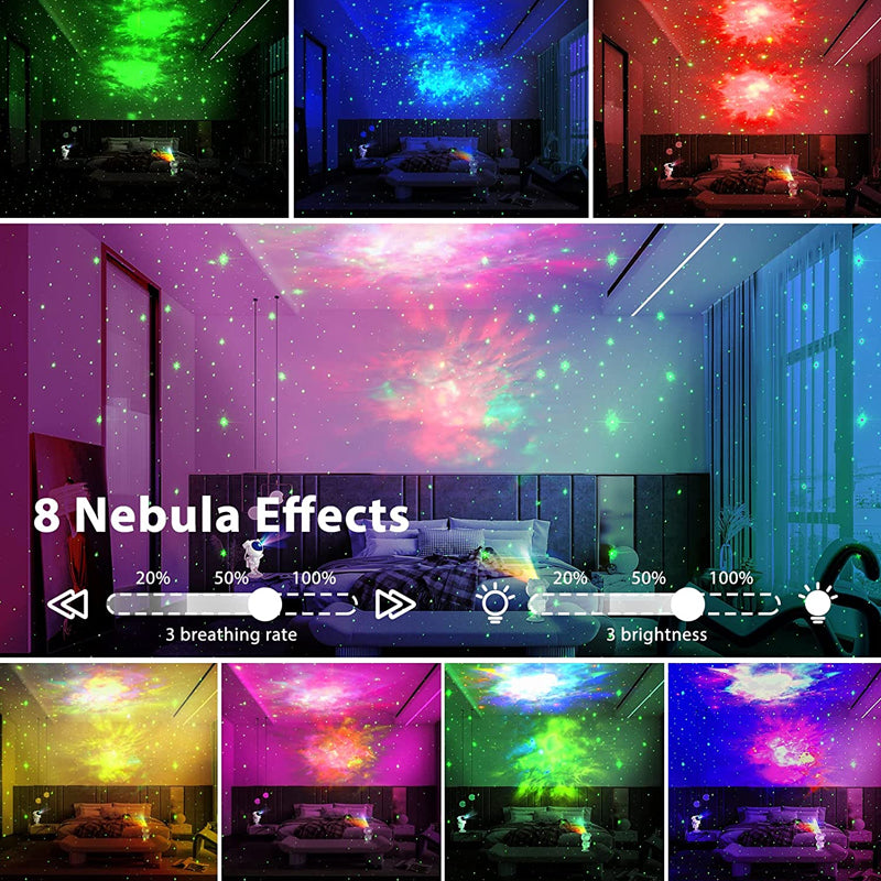New Galaxy Projector Astronaut Starry Sky Projector Remote Control Music Laser - kmtell.com