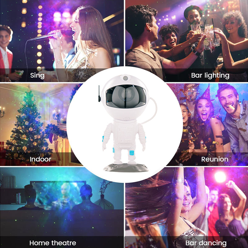 New Galaxy Projector Astronaut Starry Sky Projector Remote Control Music Laser - kmtell.com