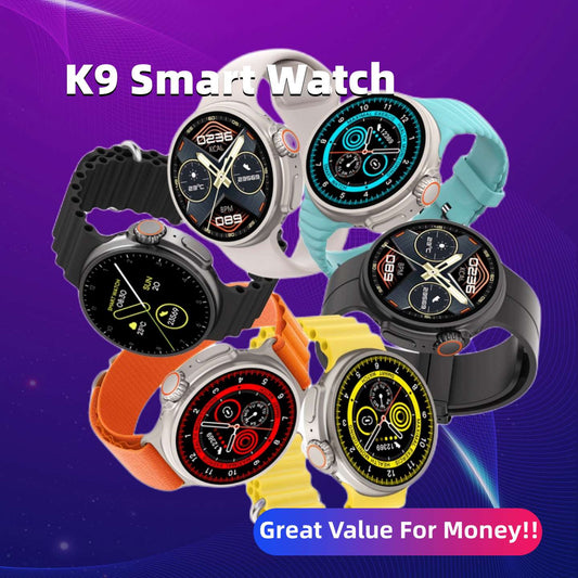 New K9 Smart Watch 1.39 Round Screen Encoder True Screw Clip Wireless Charging NFC Offline Collection And Payment Function - kmtell.com