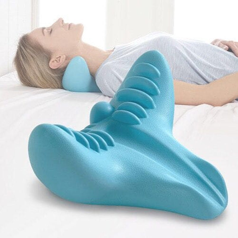 Cervical Spine Massage Pillow Gravity Acupressure Neck Massager Cervical Spine Pillow Neck Shoulder Massage Pillow Home Traction Corrector - kmtell.com