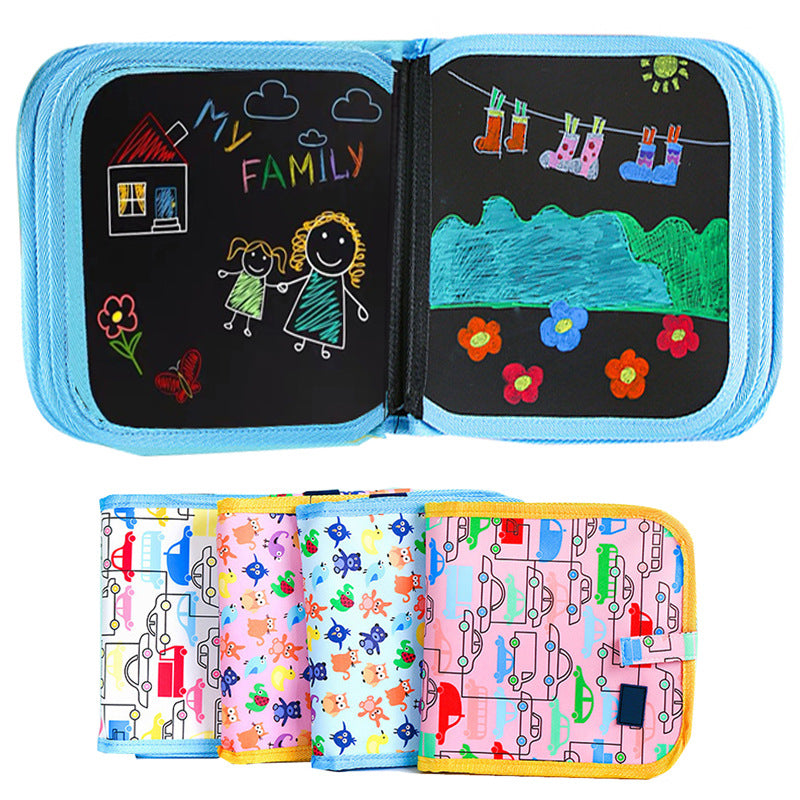 Childrens painting this magical movable tiny blackboard inventive graffiti painting water chalk erasable painting kindergarten gifts - KMTELL