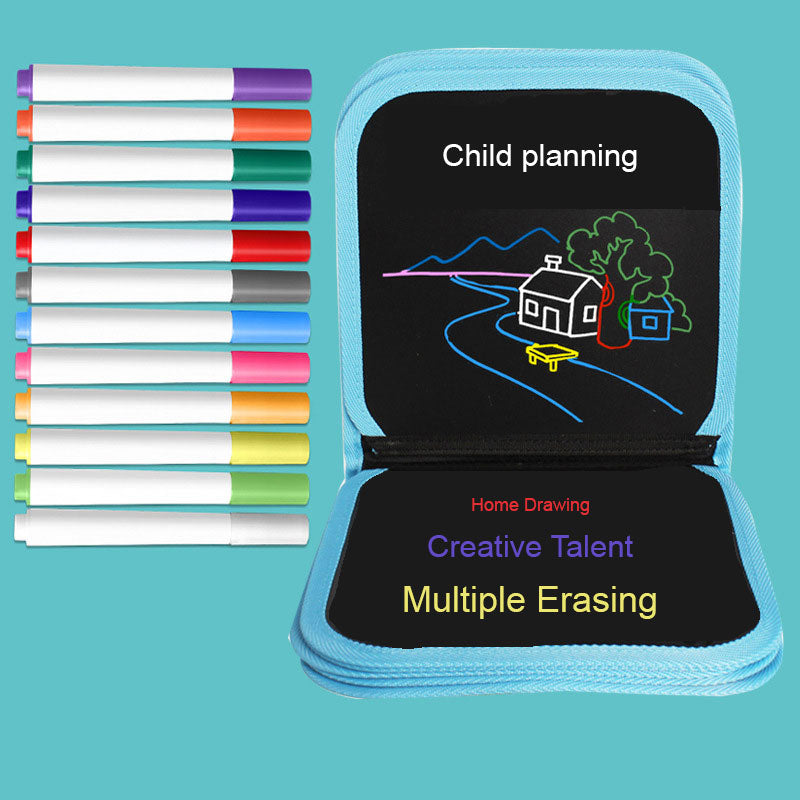Childrens painting this magical movable tiny blackboard inventive graffiti painting water chalk erasable painting kindergarten gifts - KMTELL