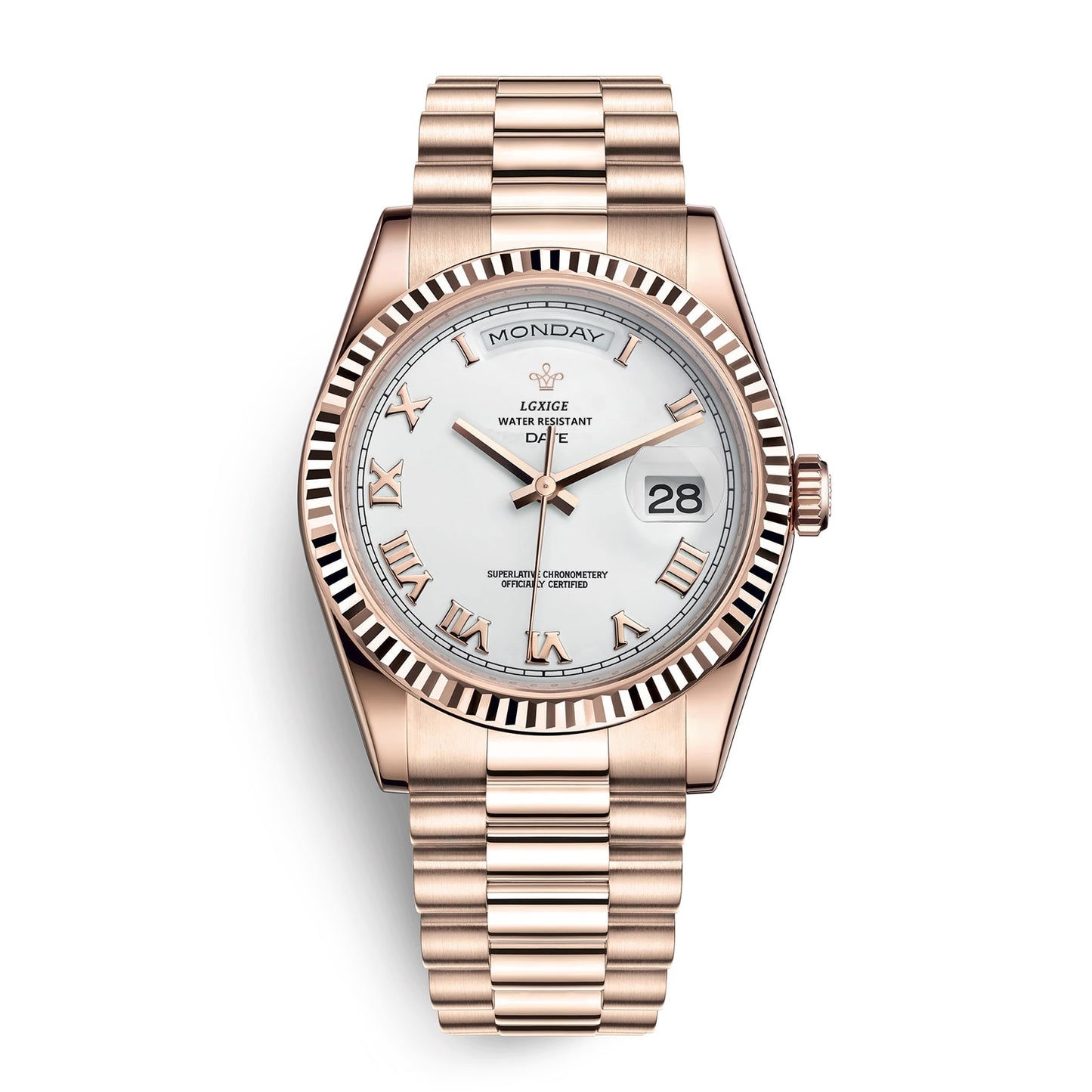 LGXIGE Men&#39;s Watch top brand luxury wrist watch men fashion swim waterproof steel watch day-date quartz clock dropshipping 2021 - KMTELL
