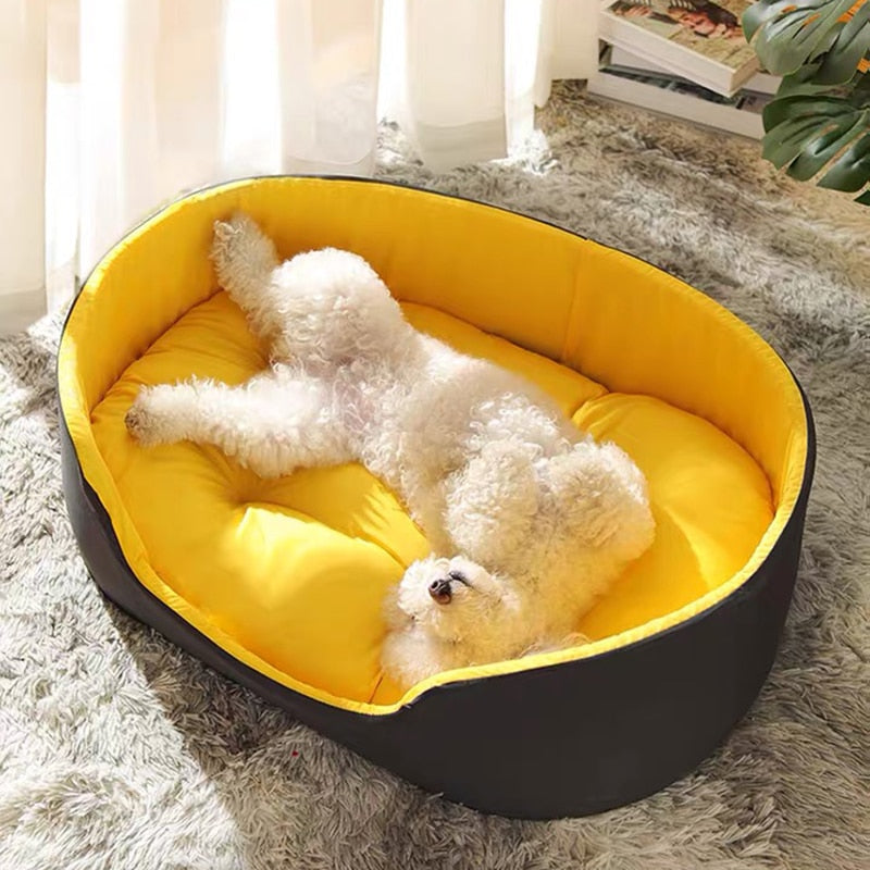 Very Soft Luxury Dog Bed Kennel Cat House Pet Cozy Cushion Pet Basket Puppy For Sofa Lounger Small Medium Dogs Beds Pillow Mat - kmtell.com