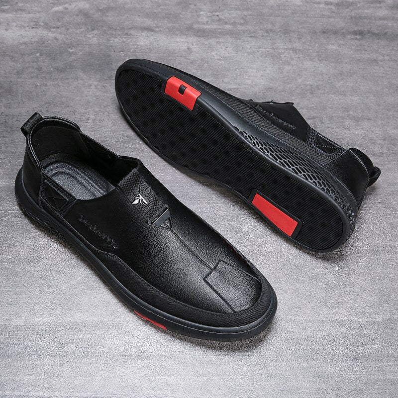 DESAI New Comfortable Genuine Leather Men Shoes Male Formal Business Loafers Men&#39;s Casual Leather Shoes Zapatos Mocasin Hombre - kmtell.com