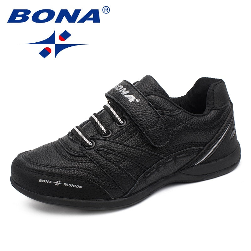 BONA New Classics Style Children Casual Shoes Hook &amp; Loop Boys Shoes Outdoor Walking Jooging Sneakers Comfortable Free Shipping - kmtell.com
