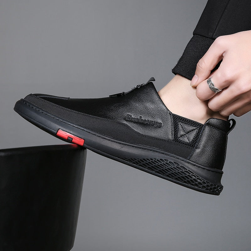 DESAI New Comfortable Genuine Leather Men Shoes Male Formal Business Loafers Men&#39;s Casual Leather Shoes Zapatos Mocasin Hombre - kmtell.com