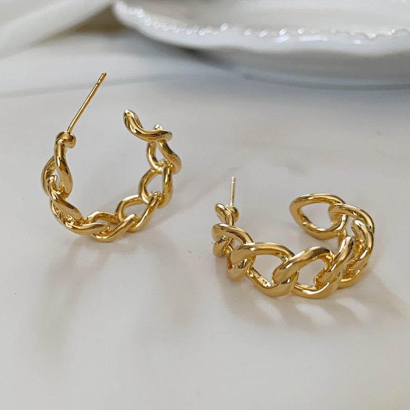 Retro Metallic Gold Color Multiple Small Circle Pendant Earrings 2022 New Jewelry Fashion Wedding Party Earrings For Woman - kmtell.com