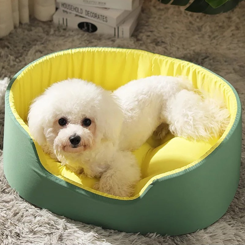 Very Soft Luxury Dog Bed Kennel Cat House Pet Cozy Cushion Pet Basket Puppy For Sofa Lounger Small Medium Dogs Beds Pillow Mat - KMTELL