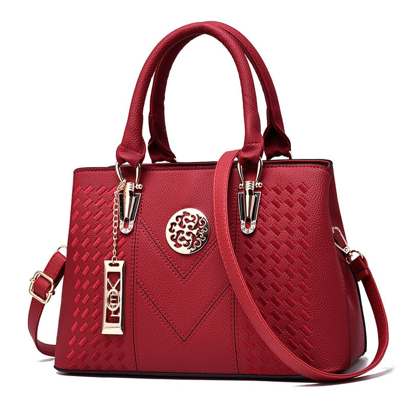 Newposs Famous Designer Brand Bags Women Leather Handbags 2022 Luxury Ladies Hand Bags Purse Fashion Shoulder Bags - kmtell.com