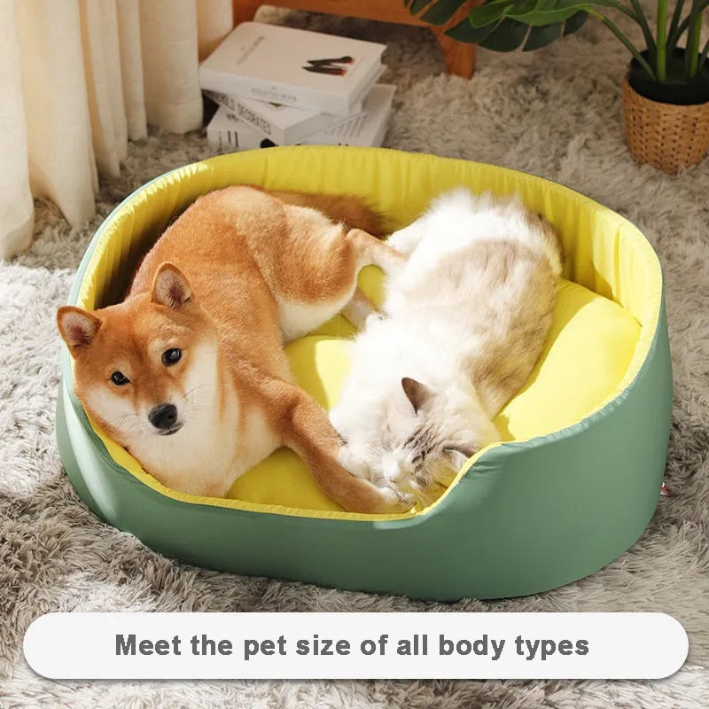 Very Soft Luxury Dog Bed Kennel Cat House Pet Cozy Cushion Pet Basket Puppy For Sofa Lounger Small Medium Dogs Beds Pillow Mat - KMTELL