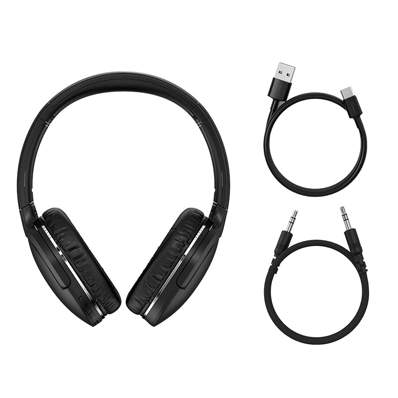 Baseus D02 Pro Wireless Headphones Bluetooth Earphone 5.3 Foldable Headset Sport Headphone Gaming Phone Fone Bluetooth Earbuds - kmtell.com