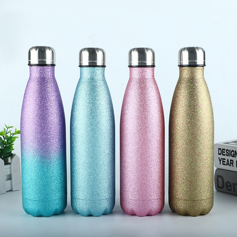 LOGO Custom Thermos Bottle Double-Wall Insulated Vacuum Flask Stainless Steel Water Bottles Sports Thermoses Cup Thermocouple - kmtell.com