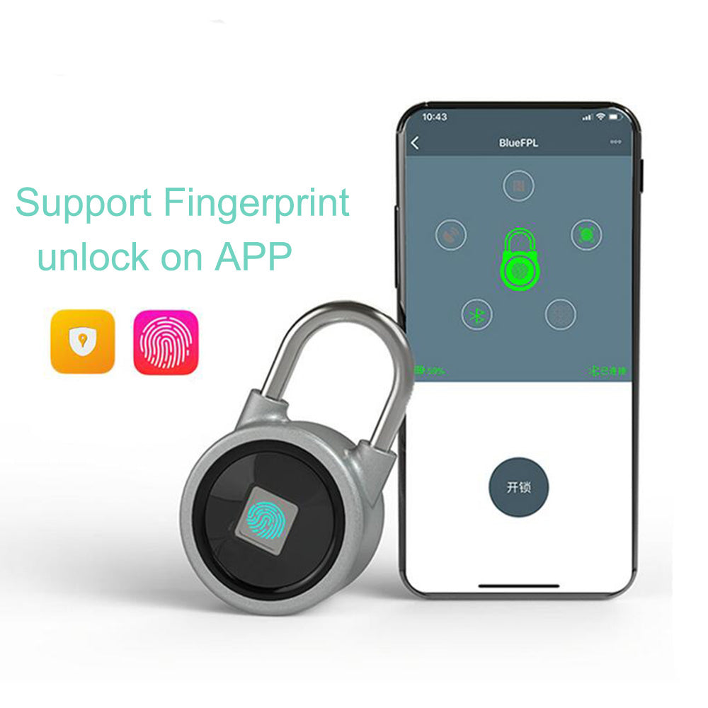 fingerimpression
 Smart Keyless Lock water resistant
 APP Button Password Unlock anti-fraud
 Padlock Door Lock - KMTELL