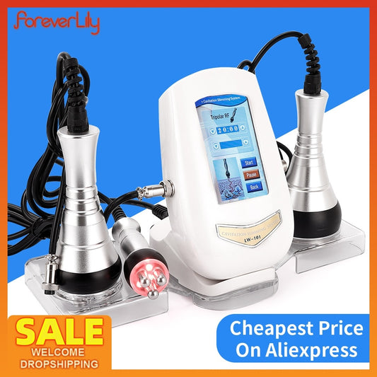 40K Cavitation Body Slimming Machine Ultrasound Weight Loss Shaping Massager RF Skin Lifting Tightening Beauty Device Home Used - kmtell.com