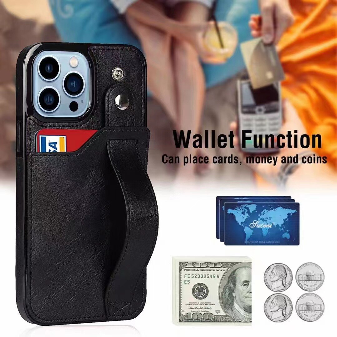 Phone Covers for iPhone 13 Pro Max Case Lightweight Phone Dustproof Capa Luxury Leather Case for iPhone 13 Pro Mini Case Wallet - kmtell.com