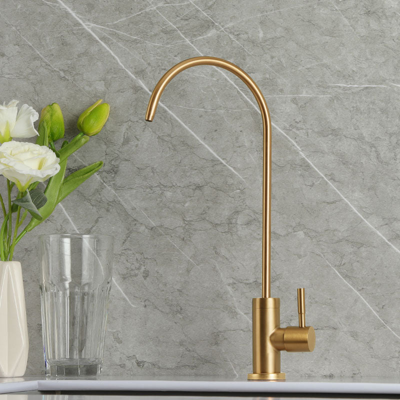 Golden luxury kitchen faucet black pure water drinking tap filter white color kitchen faucets - kmtell.com