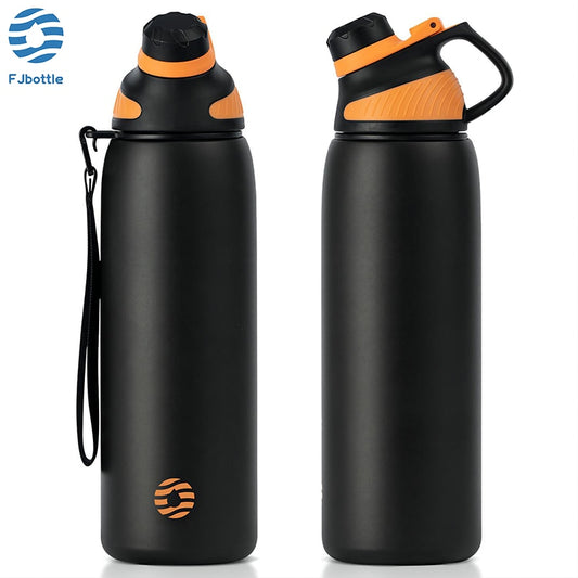 FEIJIAN Thermos With Magnetic Lid Outdoor Sport Water Bottle Stainless Steel Thermos bottle 1000ml