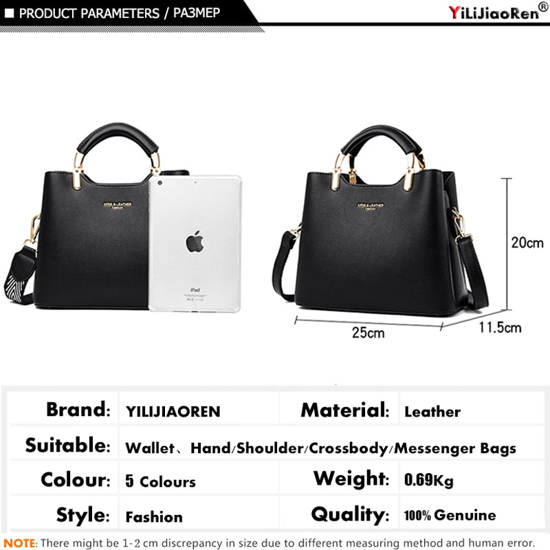 Fashion Hand Bags for Women Famous Brand Leather Shoulder Bag Ladies Purses and Handbags Luxury Handbags Women Bags Designer Sac - KMTELL