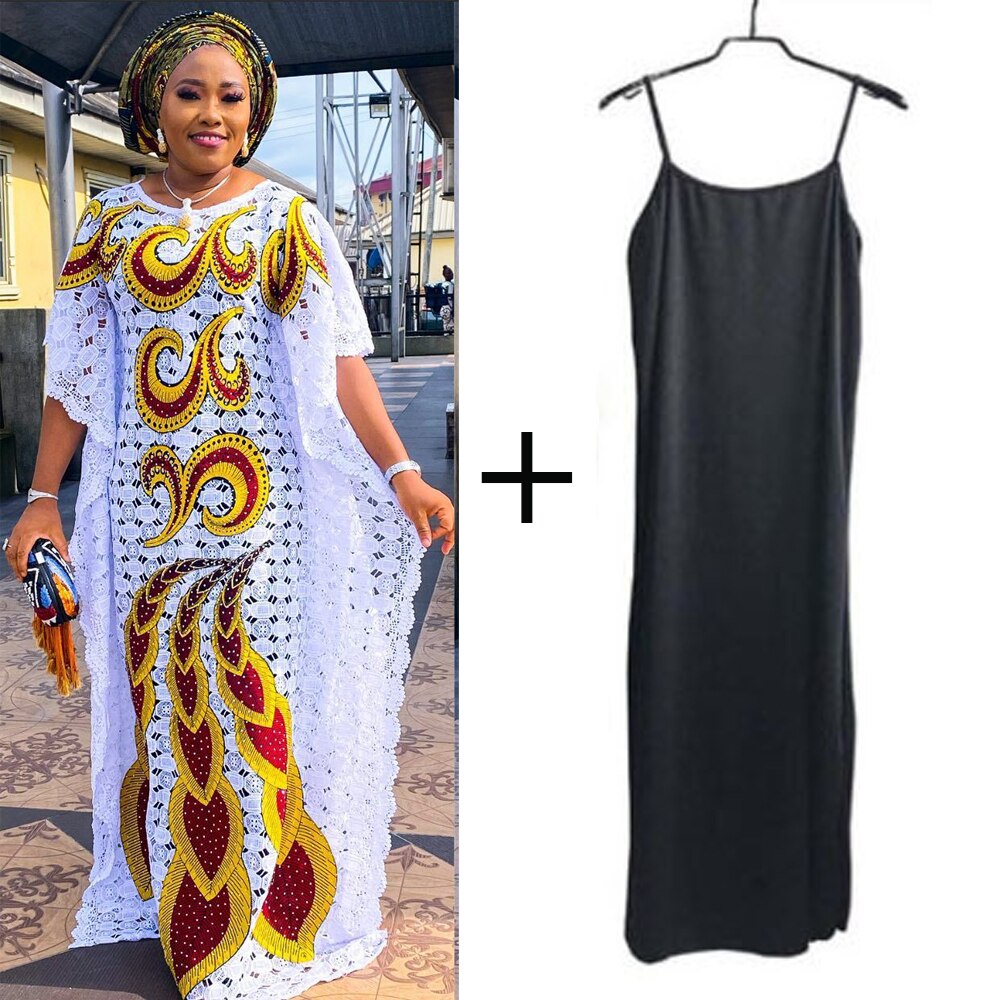 MD African Plus Size Lace Dresses Women Wedding Party Traditional Gown Ankara Outfits Robe Africaine Femme Kaftan Abayas Boubou - kmtell.com