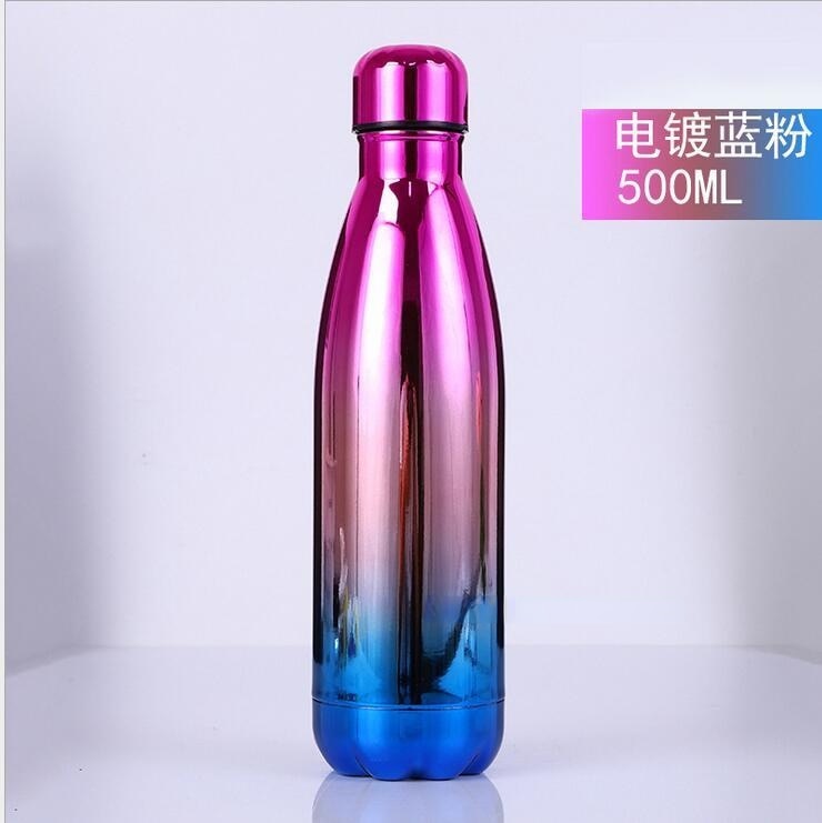 FSILE 500/1000ml Double-Wall Insulated Vacuum Flask Stainless Steel Water Bottle Cola Water Beer Thermos for Sport Bottle - kmtell.com