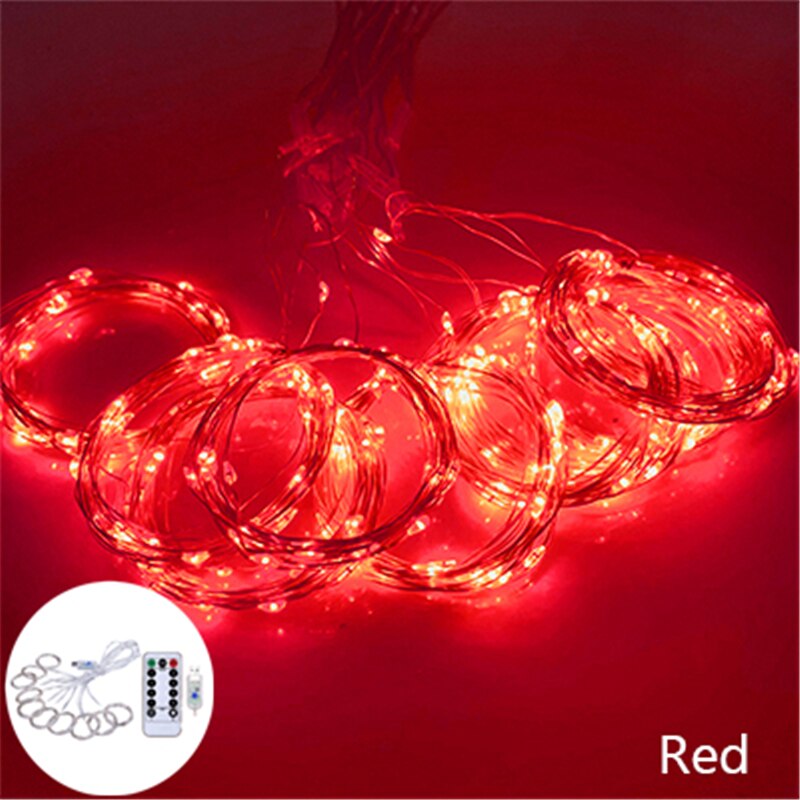 Christmas Ornament Remote Control LED Christmas Curtain String Lights Christmas Decoration Garland New Year Gift Noel Xmas Decor - kmtell.com