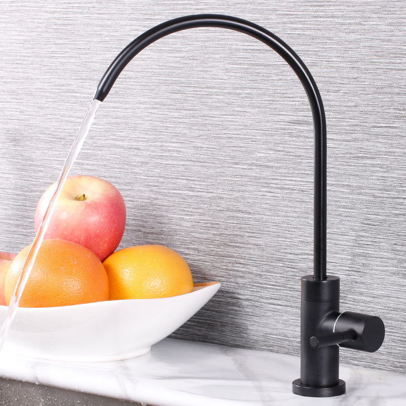Golden luxury kitchen faucet black pure water drinking tap filter white color kitchen faucets - kmtell.com