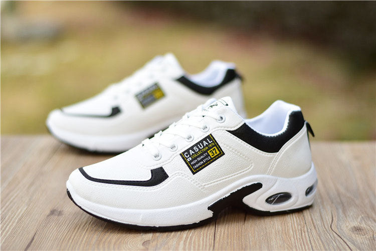 2022 new white leather sneakers autumn man shoesarrival wedges sneakers men casual vulcanized shoes - kmtell.com