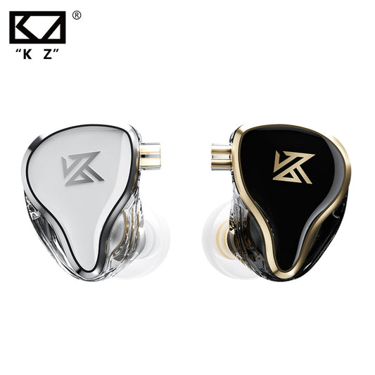 KZ ZAS Earphones 7BA+1DD Dynamic Hybrid Wired Headphones HiFi Bass Sport Headset With Microphones in Ear Monitors - kmtell.com