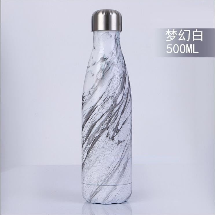 FSILE 500/1000ml Double-Wall Insulated Vacuum Flask Stainless Steel Water Bottle Cola Water Beer Thermos for Sport Bottle - kmtell.com