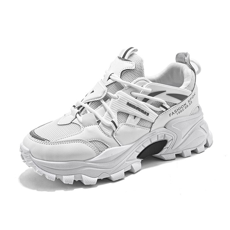 SOLIBEN Casual Men Shoes New Spring Fashion Trend Shoes for Men Chunky Hard-Wearing Sneakers Male Footwear Outdoor Sneakers - kmtell.com