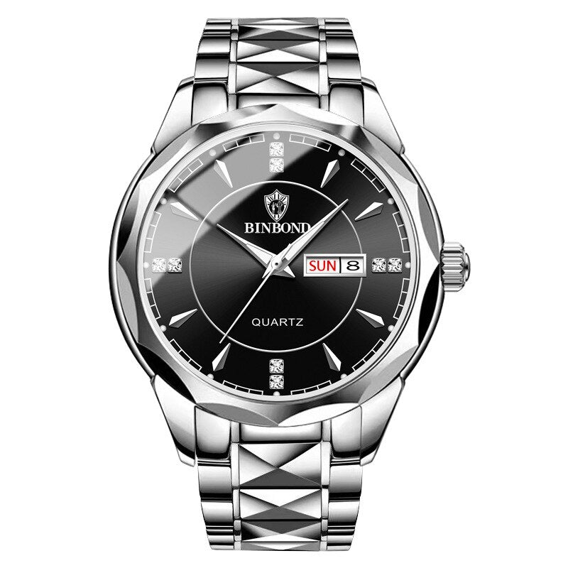 Fashion Luxury Gold Watch Men 2023 New Military Sport Quartz Wristwatch Calendar Casual Clock Stainless Steel Wateproof Watches - kmtell.com