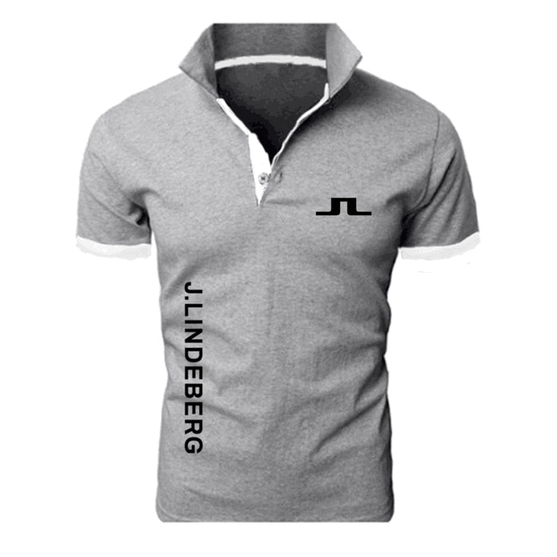 Polo T Shirt For Men High Quality Golf Polos Classic Patchwork Sports Breathable Short Sleeve Tops Brand Man Business Wear Cloth - kmtell.com