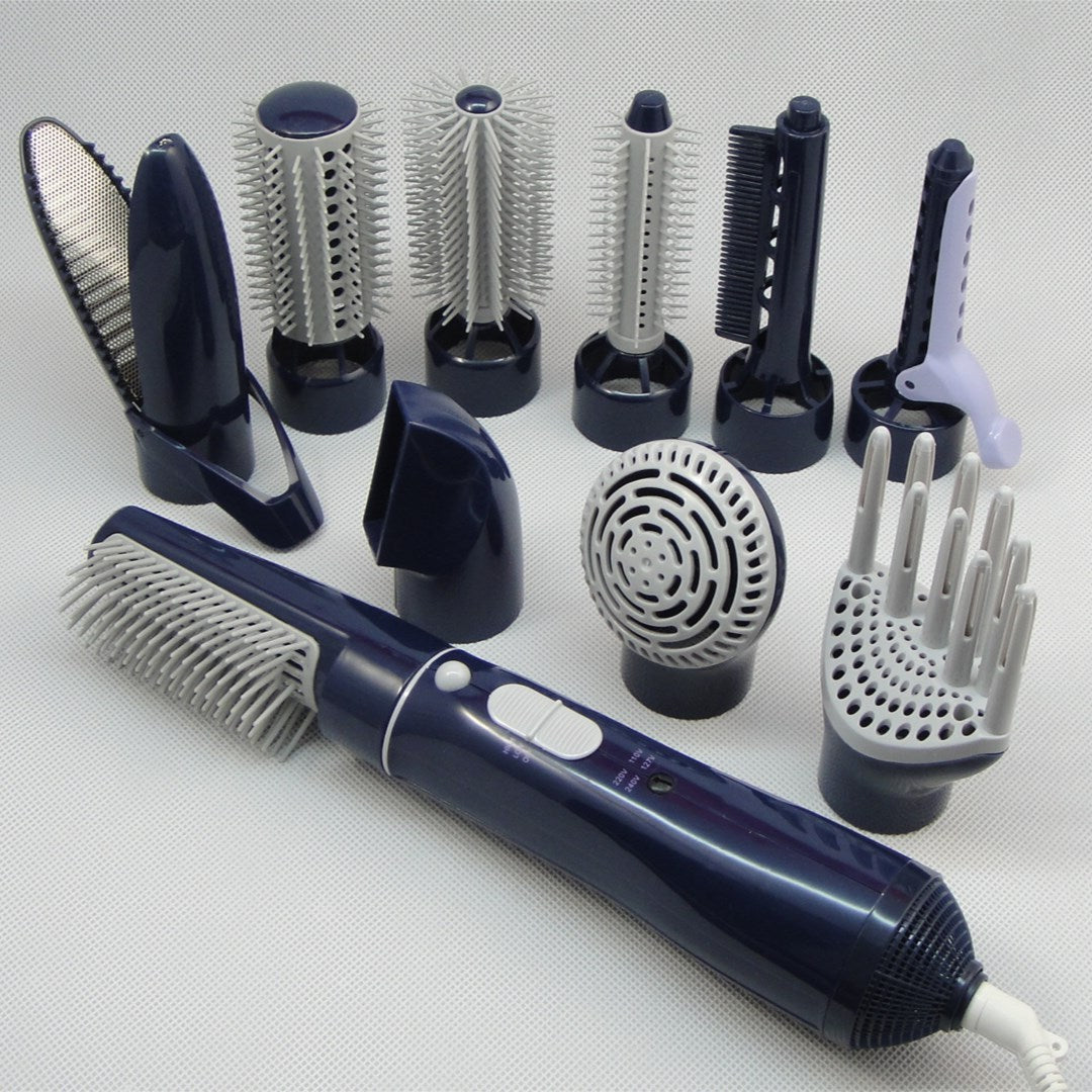 Supply multi-function direct hair furl hair dryer comb high power home hair style instrument set 10 - KMTELL