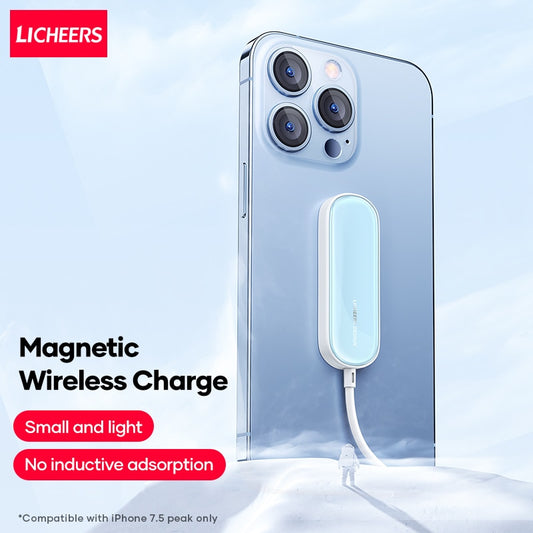 LICHEERS 15W Magnetic Wireless Charger For iPhone 13 12  Pro Max Mini Fast Charge Charger USB-C PD Adapter Accessories - kmtell.com