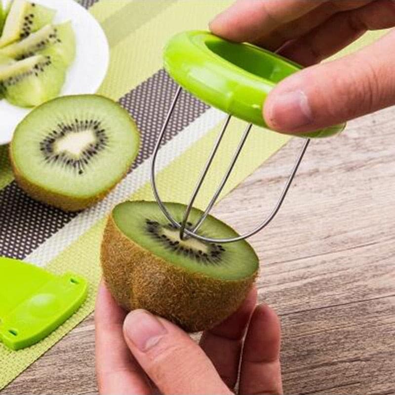 Hot Sale Mini Fruit Kiwi Cutter Peeler Slicer Kitchen Gadgets Tools Kiwi peeling tools For Pitaya Green 29 - KMTELL
