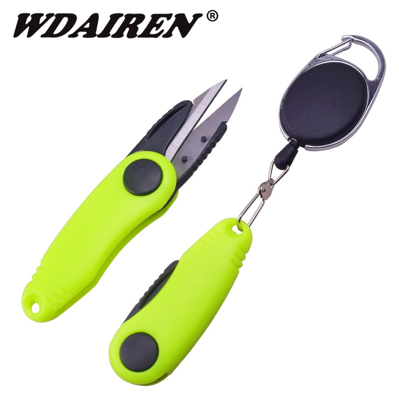 WDAIREN Fishing Quick Knot Tool kit Shrimp-type Fishing Line Cutter Clipper Nipper Hook Sharpener Fly Tying Tool Tackle Gear - KMTELL