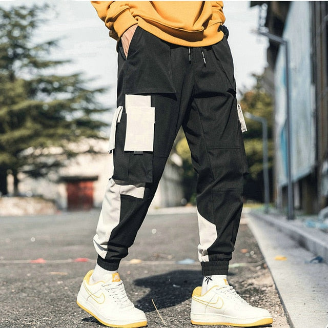 Streetwear Men's Multi Pockets Cargo Harem Pants Hip Hop Casual Male Track Pants Joggers Trousers Fashion Harajuku Men Pants - KMTELL