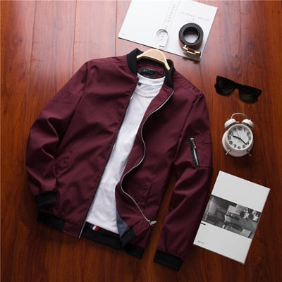DIMUSI Spring New Men's Bomber Zipper Jacket Male Casual Streetwear Hip Hop Slim Fit Pilot Coat Men Clothing Plus Size 4XL,TA214 - KMTELL