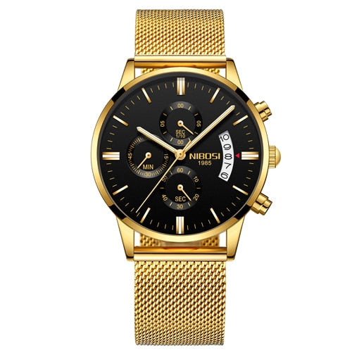 NIBOSI Relogio Masculino Men Watches Luxury Famous Top Brand Men's Fashion Casual Dress Watch Military Quartz Wristwatches Saat - KMTELL
