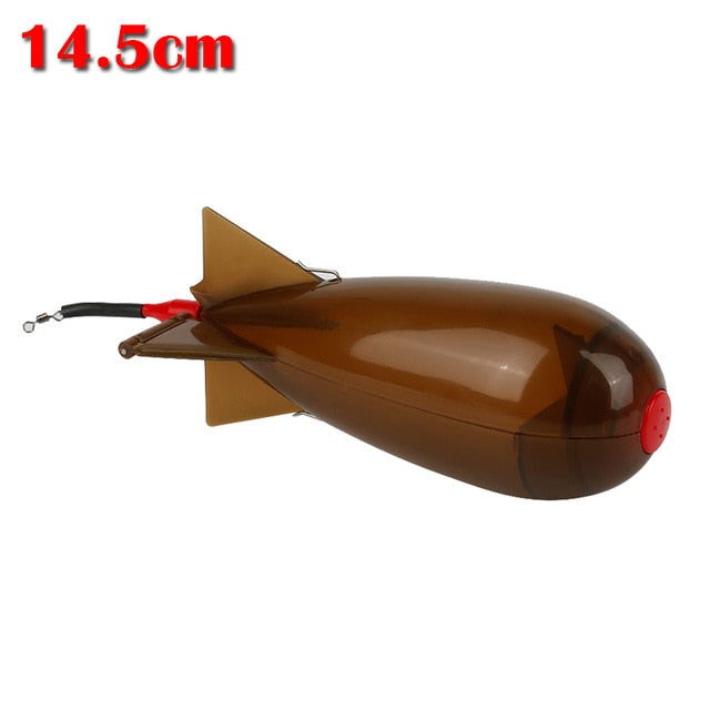 Carp Fishing Rocket Feeder Large Small Spod Bomb Float Lure Bait Holder 2 Size Pellet Rockets Feeders Position Gear Accessories - KMTELL